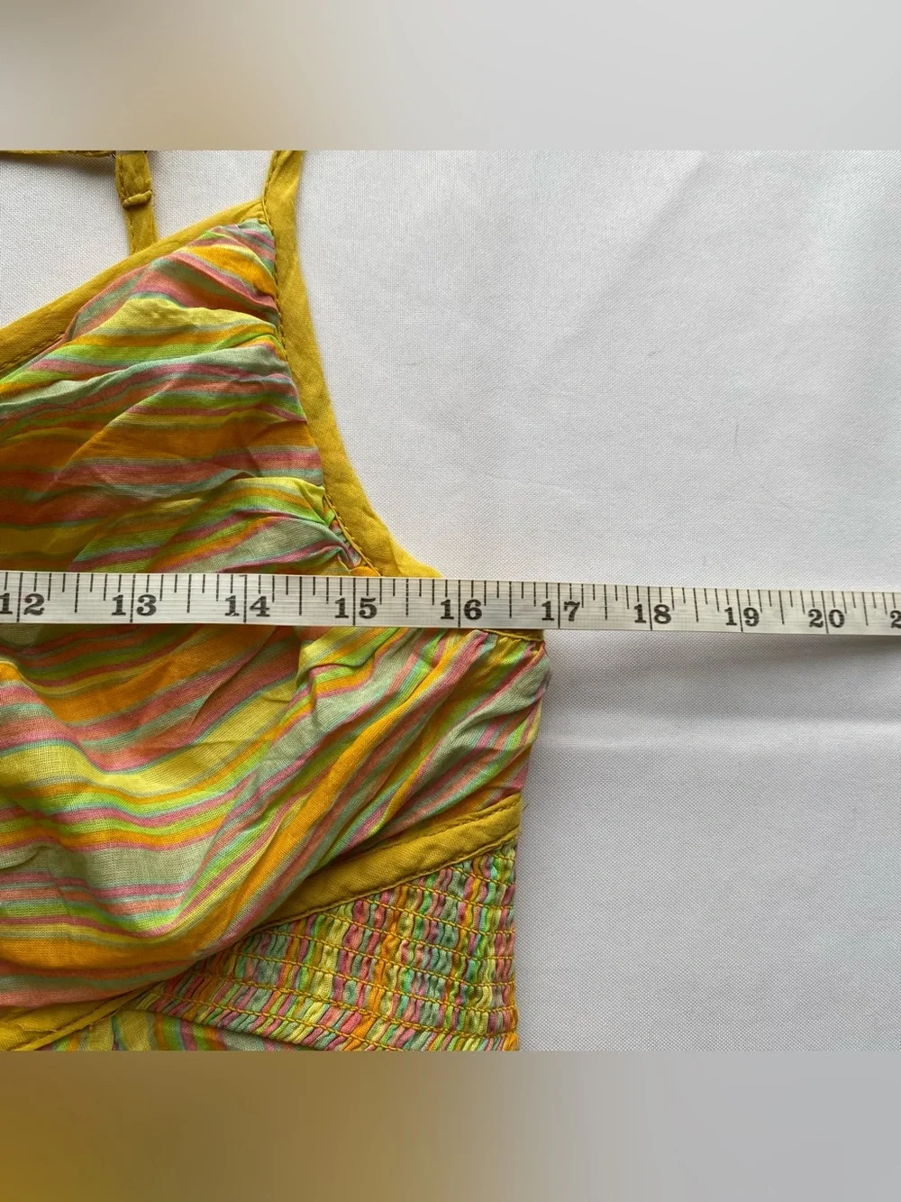 Free People Citrus Combo Poplin Dream Weaver Boho Maxi Dress Size Extra Large - Picture 15 of 16